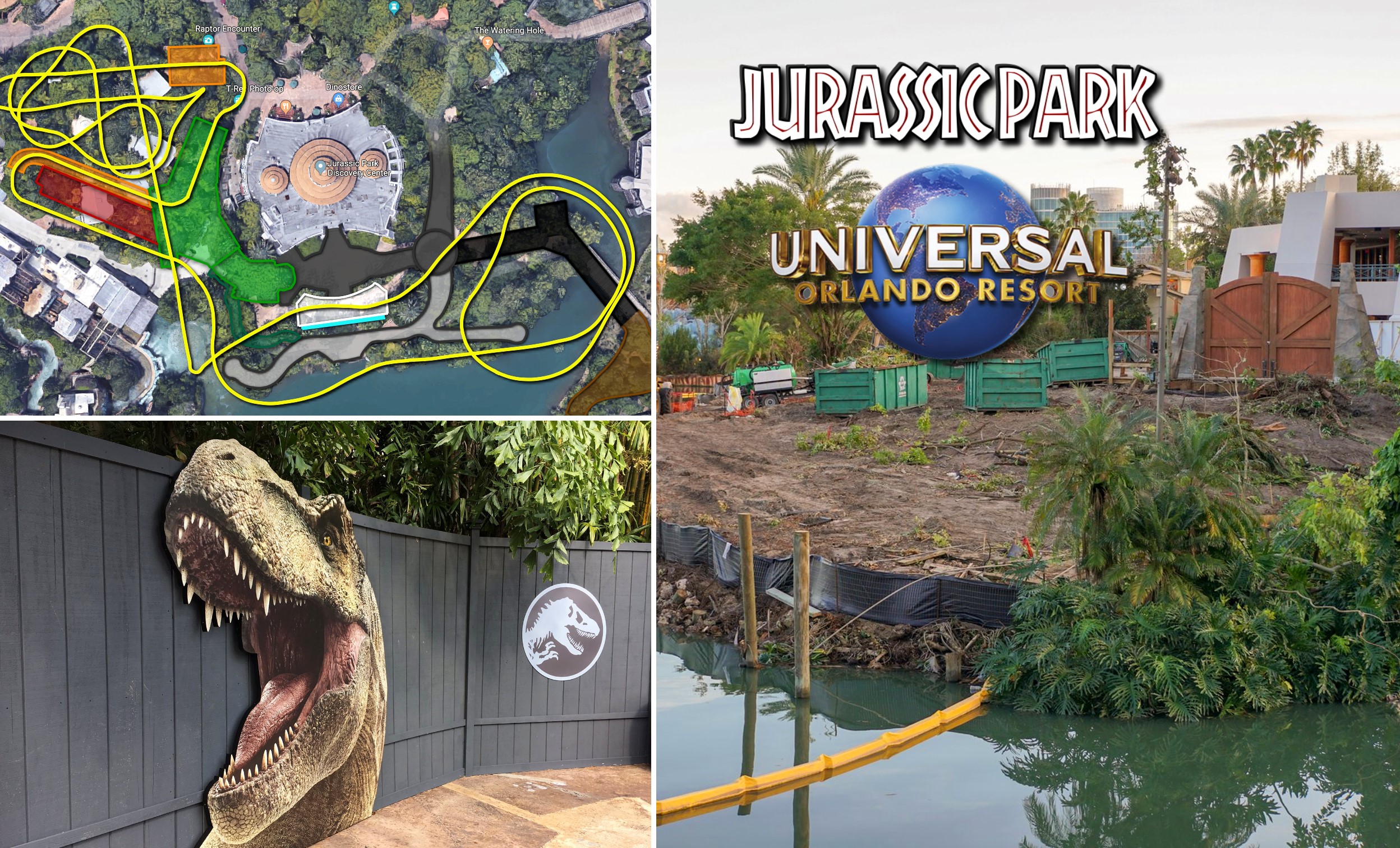 Como é a área Jurassic Park do Islands of Adventure?