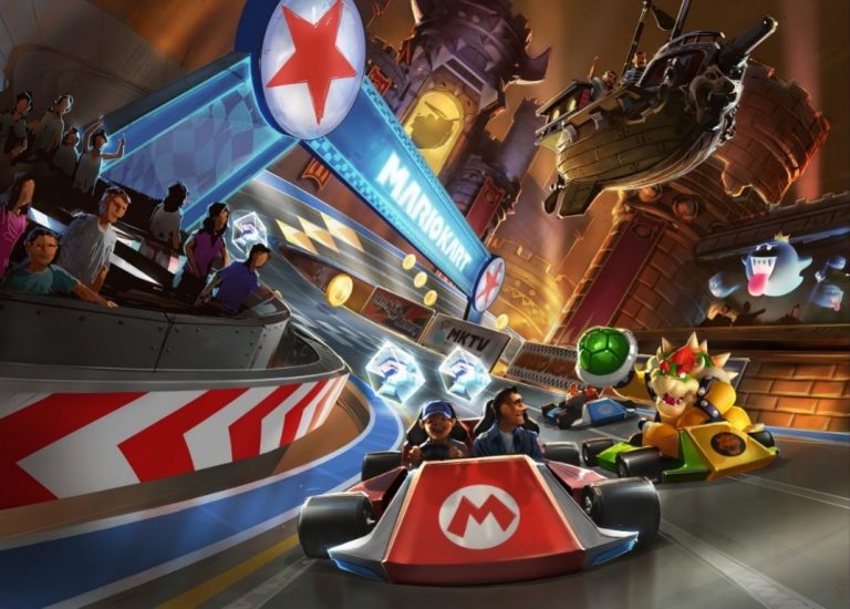 Mario Kart Ride Details for Super Nintendo World – Track Layout & Scene ...