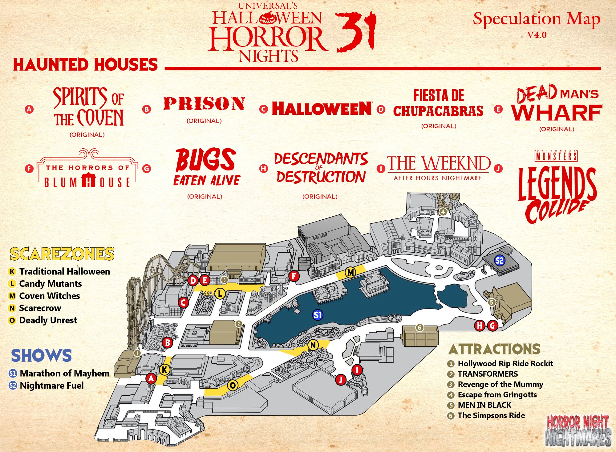 Halloween Horror Nights 31 Rumor Update All Houses Possibly Revealed